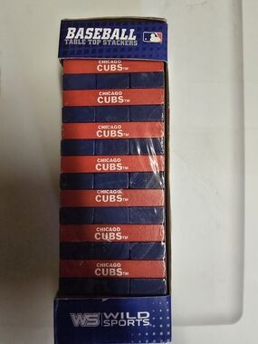 Chicago Cubs Baseball Table Top Stackers - Red & Navy